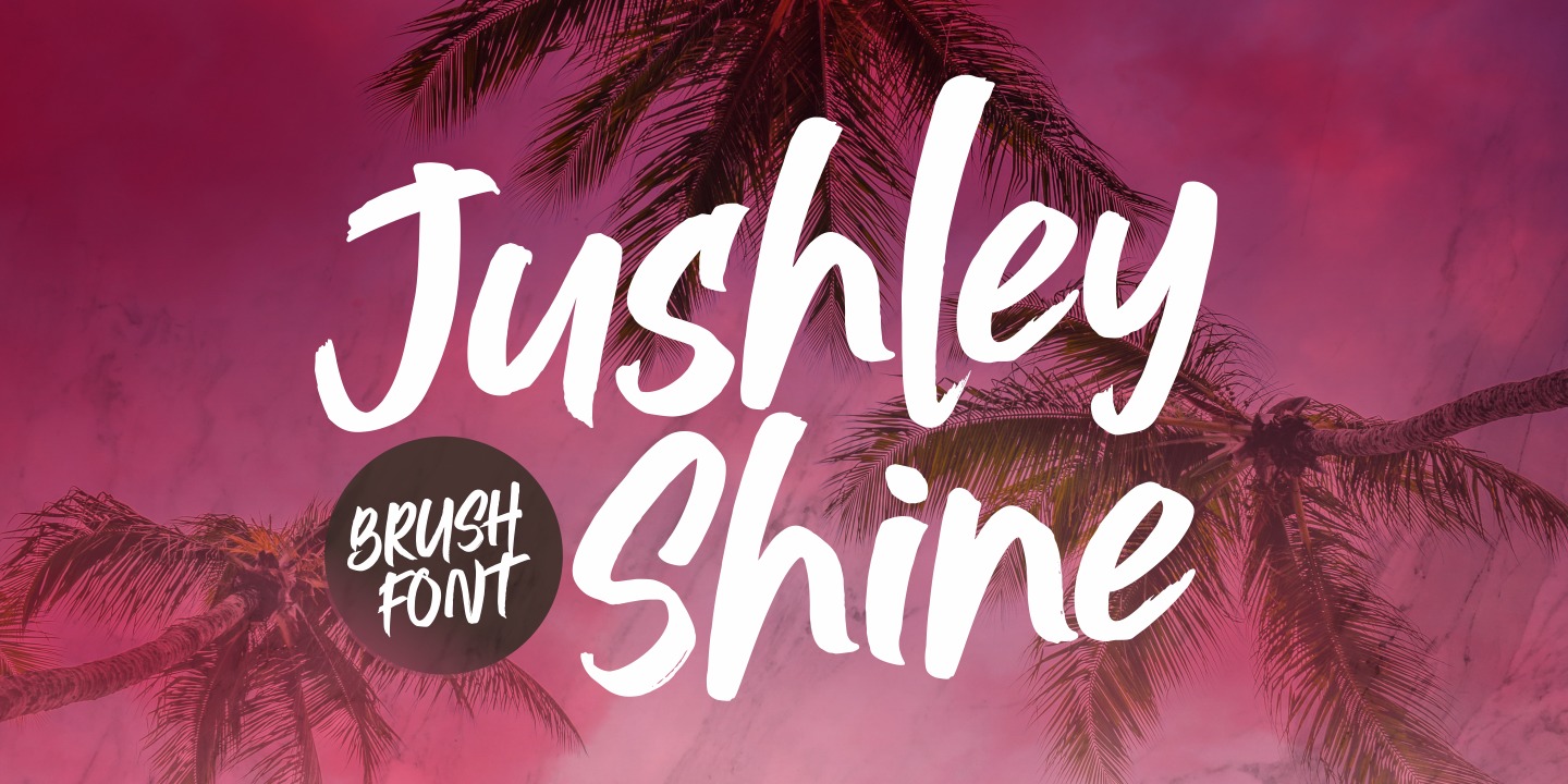 Jushley Shine Regular Font preview